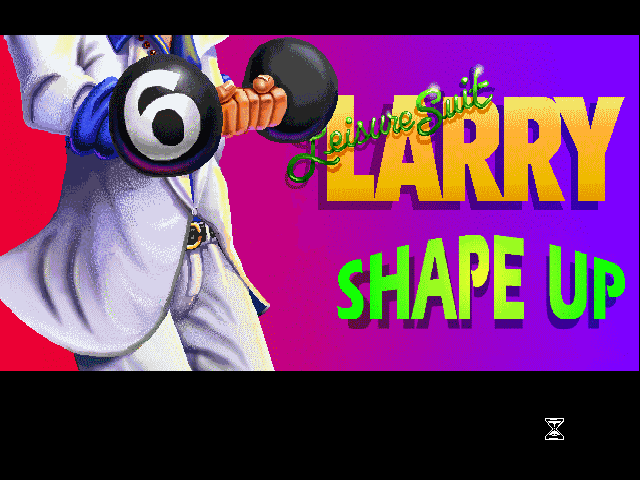Title screen of Leisure Suit Larry 6: Shape Up or Slip Out!