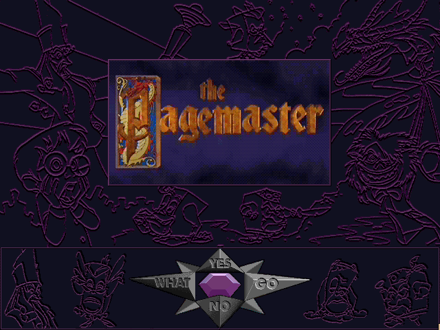 Title screen of The Pagemaster