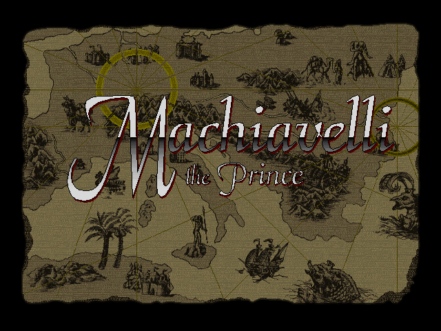 Title screen of Machiavelli The Prince
