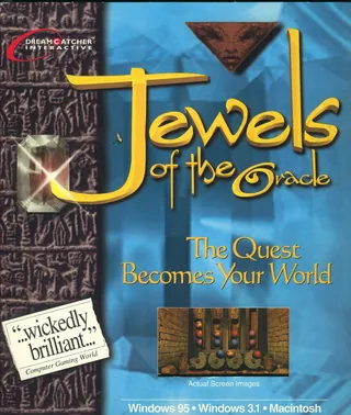 Box front of Jewels of the Oracle, North America