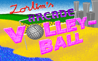 Title screen of Zorlim's Arcade Volleyball
