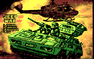 Title screen of Jeep War