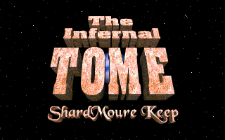 Title screen of The Infernal Tome