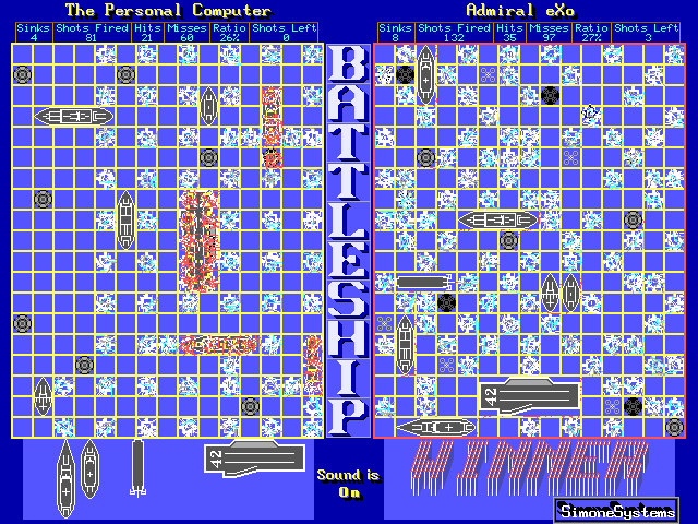 Gameplay of Battleship (1991)