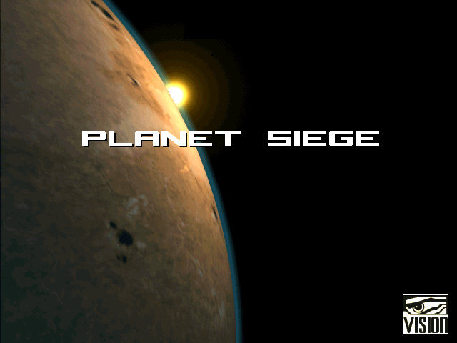 Title screen of Planet Siege