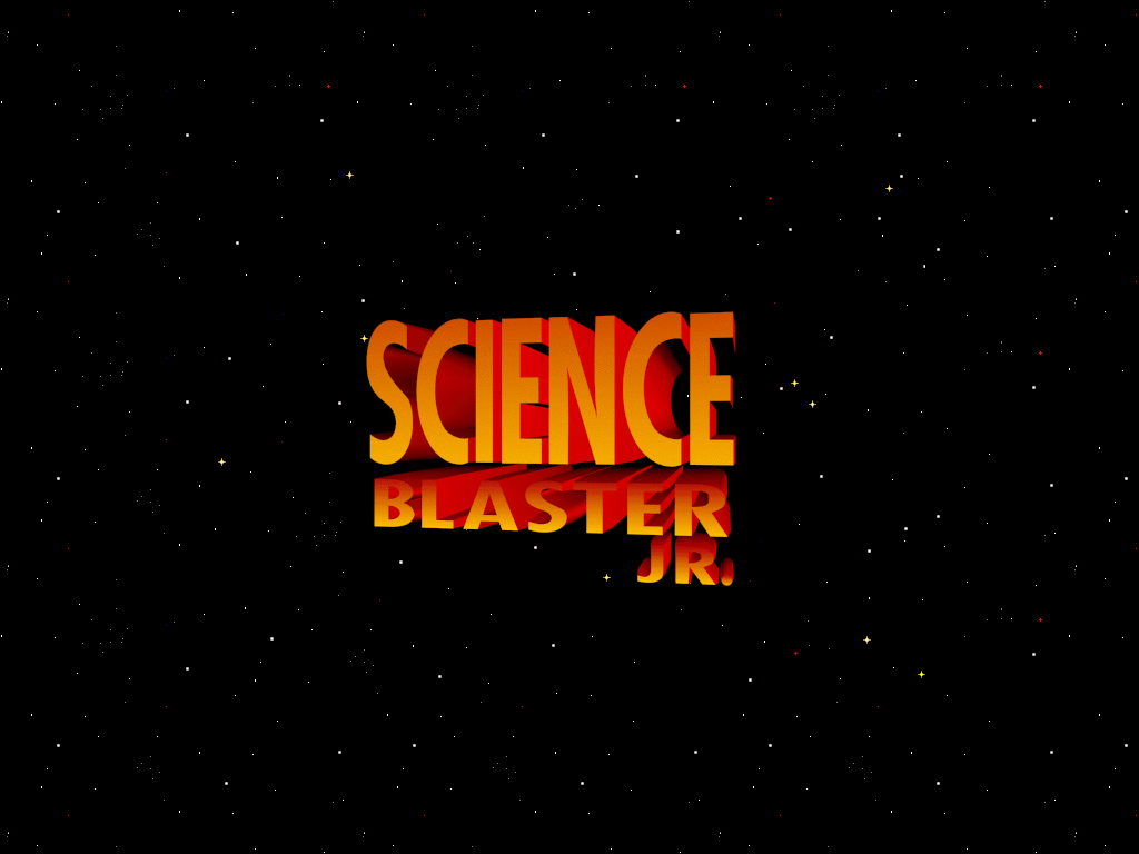 Title screen of Science Blaster Jr.