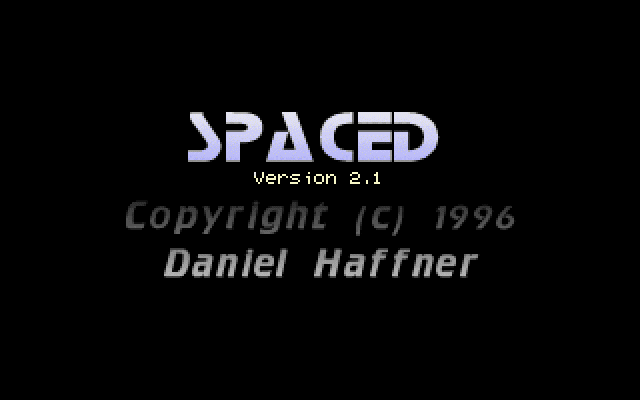 Title screen of Spaced