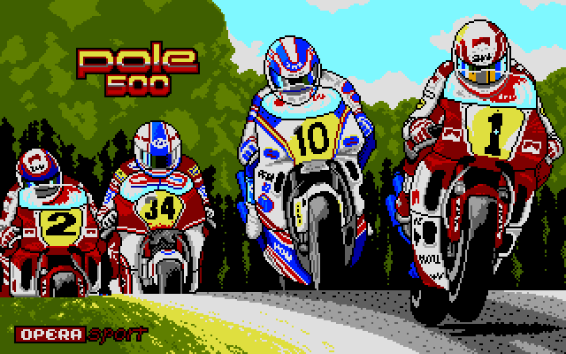 Title screen of Angel Nieto Pole 500
