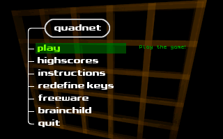 Title screen of Quadnet