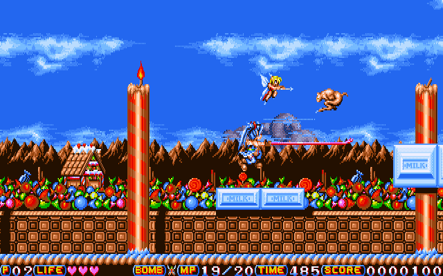 Gameplay of Totsugeki! Mix (1994)