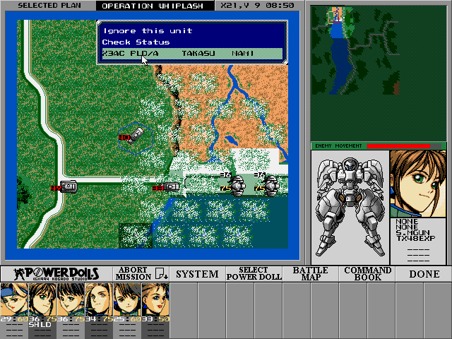 Gameplay of Power Dolls