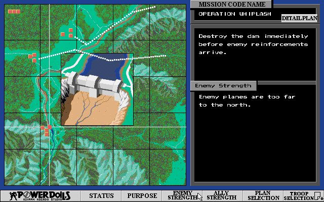 Title screen of Power Dolls