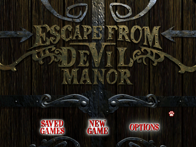 Title screen of 101 Dalmatians: Escape From DeVil Manor