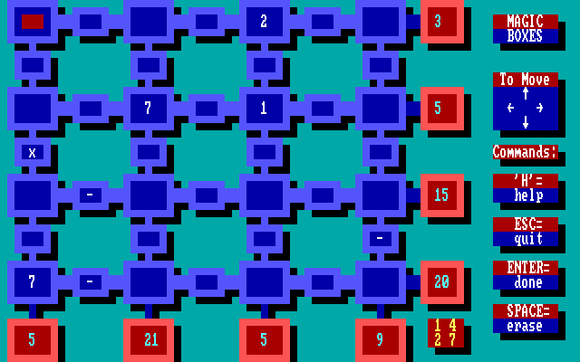 Gameplay of Magic Boxes