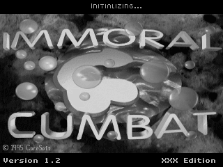 Title screen of Immoral Cumbat
