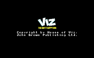 Title screen of Viz: The Game