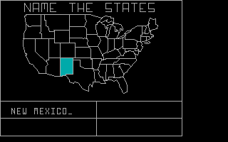 Gameplay of States and Capitals (1983)