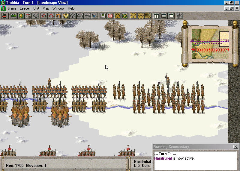 Gameplay of The Great Battles of Hannibal