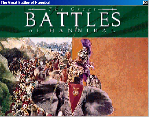 Title screen of The Great Battles of Hannibal