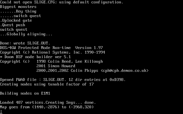 Title screen of DOOM: SLIGE