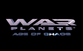 Title screen of War Planets: Age of Chaos