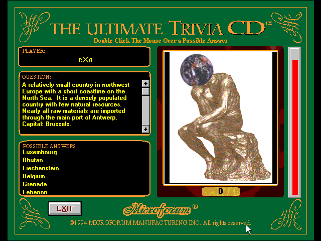 Gameplay of Trivia Worx