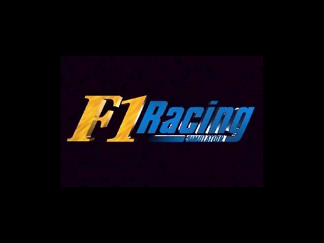 Title screen of F1 Racing Simulation