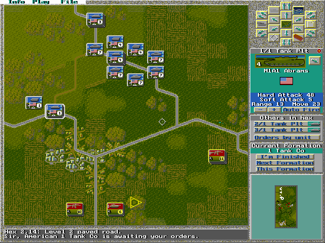 Gameplay of Wargame Construction Set II: Tanks!