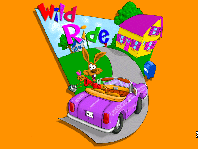 Title screen of Corel Wild Ride