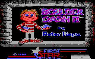 Title screen of Boulder Dash II: Rockford's Revenge