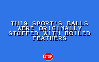 Gameplay of Jeopardy! Sports Edition (1994)