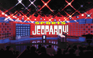 Title screen of Jeopardy! Sports Edition (1994)