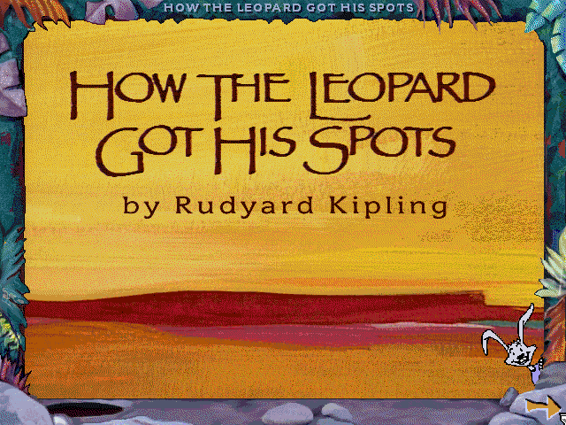Title screen of How the Leopard Got His Spots
