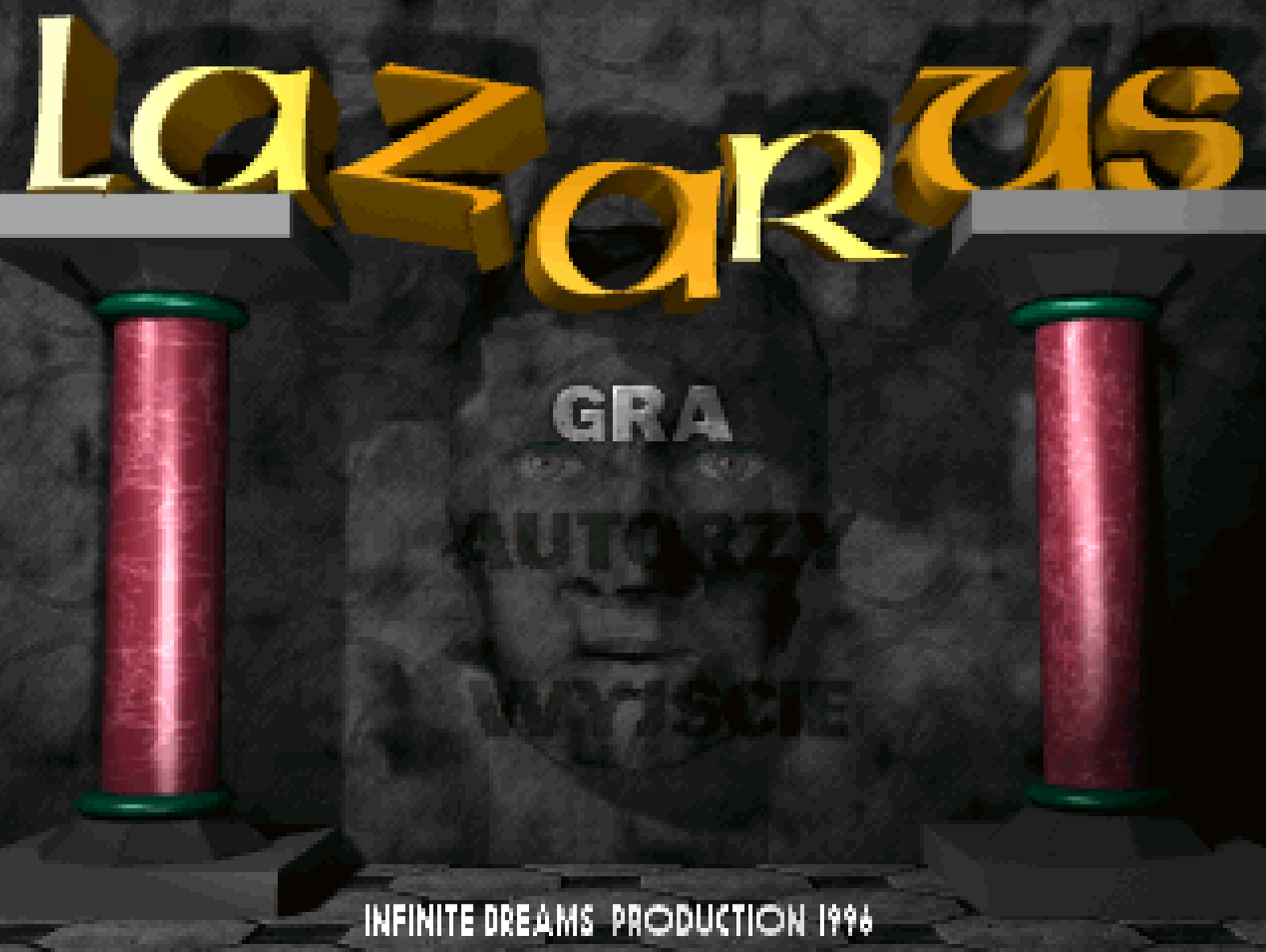 Title screen of Lazarus