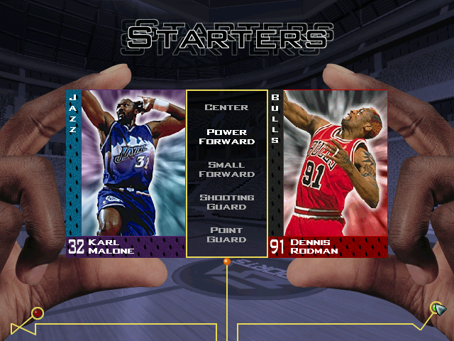 Gameplay of NBA Live 98