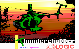 Title screen of Thunderchopper