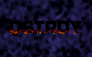 Title screen of Dstroy