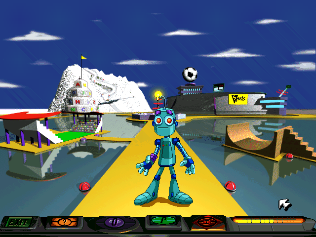 Gameplay of JumpStart Typing