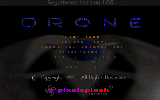 Title screen of Drone