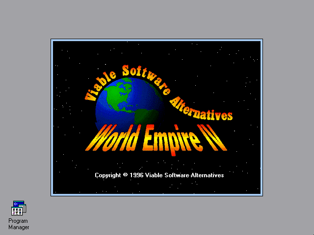 Title screen of World Empire IV