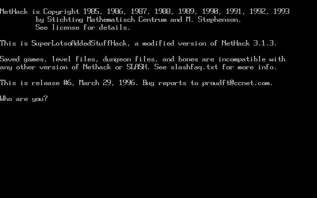 Title screen of SLASH