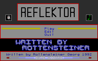 Title screen of Reflektor