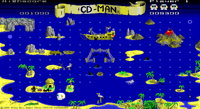Gameplay of CD-Man Version 2.0