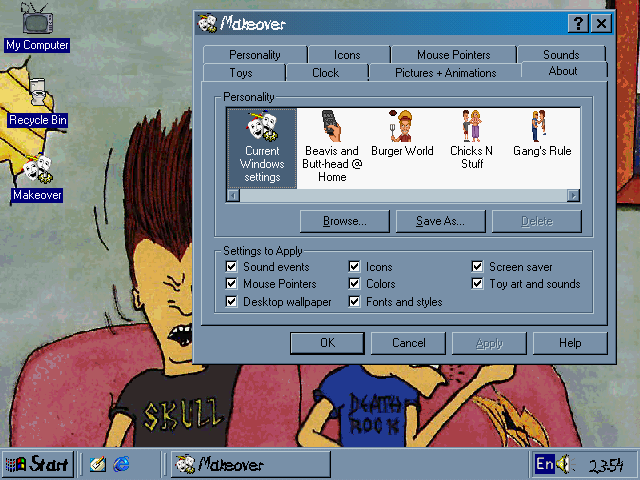 Gameplay of Beavis and Butt-Head in Calling All Dorks