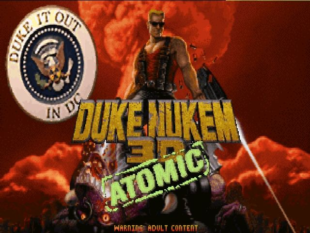 Title screen of Duke it out in D.C.