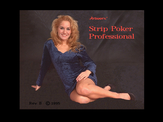 Title screen of Strip Poker Professional rev. B