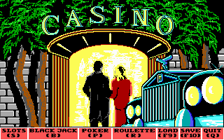 Title screen of Vegas Gambler