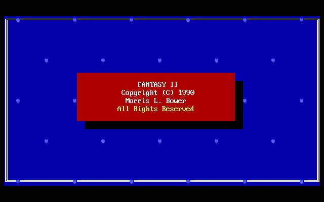 Title screen of Fantasy II
