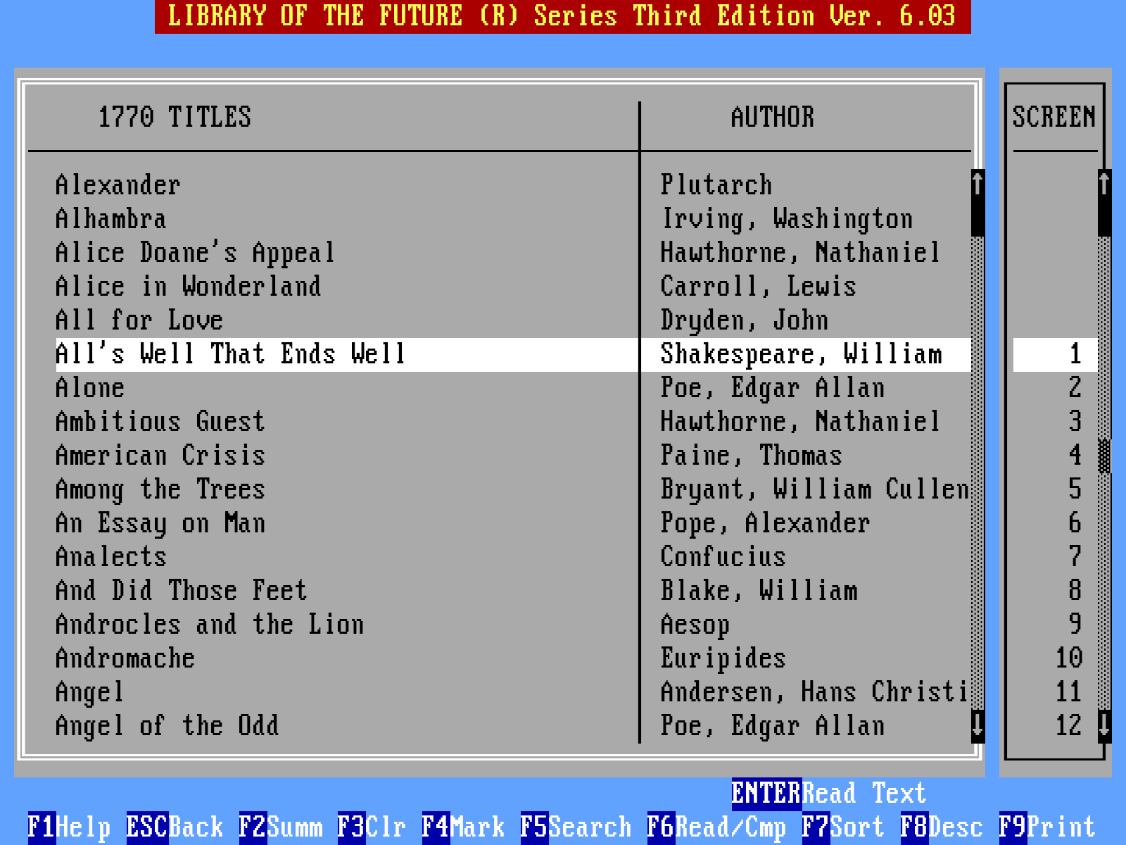 Gameplay of Library of the Future