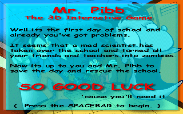 Title screen of Mr. Pibb